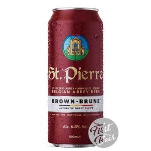 Bia St.Pierre Brune 6.5% Thùng 24 lon 500ml