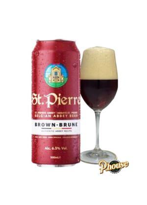 Bia St.Pierre Brune 6.5% Thùng 24 lon 500ml