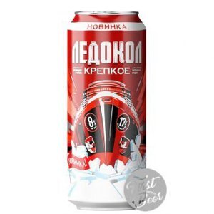 Bia Tàu Phá Băng Ledokol 8% – Lon 500ml, thùng 24 chai
