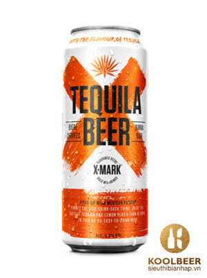 Bia Tequila Beer X Mark 5,9% Pháp – 12 lon 500ml