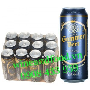 Bia Tiệp Gammer Classic Gold 5.7% - Thùng 12 lon 500ml