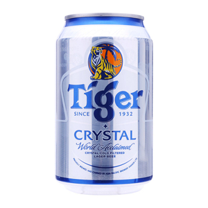 Bia Tiger Crystal lon 330ml