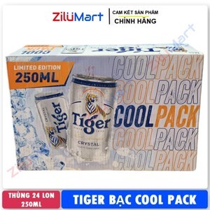 Bia Tiger Crystal thùng 24 lon x 330ml