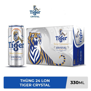 Bia Tiger Crystal thùng 24 lon x 330ml