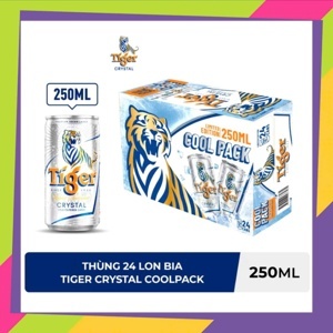 Bia Tiger Crystal thùng 24 lon x 330ml