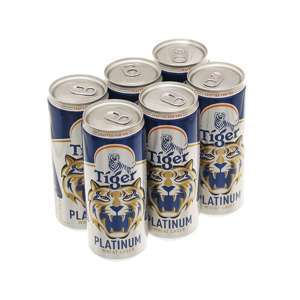 Bia Tiger Platinum Wheat Lager - 6 lon x 330ml