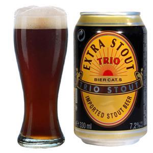 Bia Trio Extra Stout 7.2%-Chai 330ml