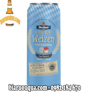 Bia Tucher Helles Hefe Weizen 5,2% Đức – thùng 24 lon 500ml