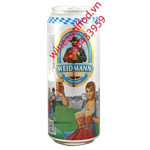 Bia Weidmann Hefeweissbier 5,4% Đức – 24 lon 500ml