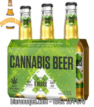 Bia X-Mark Cannabis Beer 5.9% -  Chai 330ml, Thùng 24 Chai