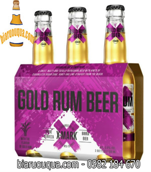 Bia X-Mark Gold Rum 5.9% - Thùng 24 chai 330ml