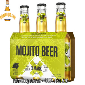 Bia X – Mark Mojito Beer 5.9% – Chai 330ml, thùng 24 Chai