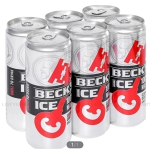 Bia Beck's Ice pack 6 lon x 330ml