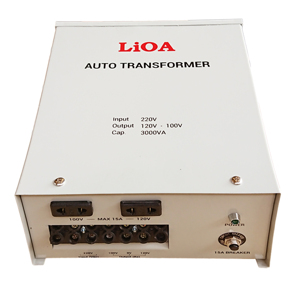 Biến áp Lioa đổi nguồn hạ áp DN030 - 1 pha