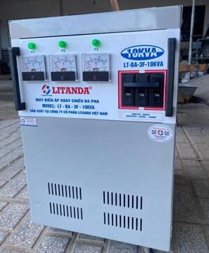 Biến áp tự ngẫu 3P 380V/220V-200V 2KVA-Dây Đồng