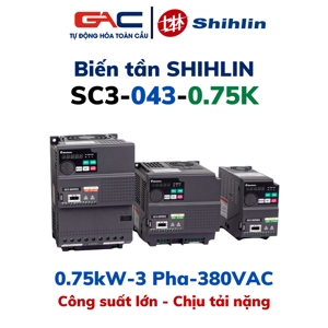 Biến tần Shihlin 0.75kW SC3-043-0.75K