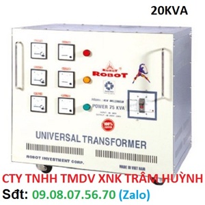 Biến thế đổi điện Robot 3 pha 20KVA (Dây nhôm)