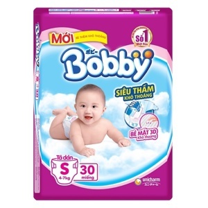 Bỉm Bobby Fresh dán Siêu mỏng S30