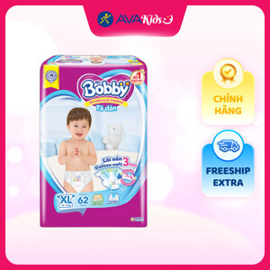 Tã dán Bobby siêu mỏng XL62 (12-17kg)