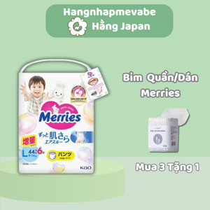 Tã quần cho bé Merries M76 - 6-11kg