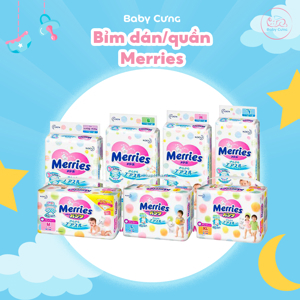 Tã quần cho bé Merries M76 - 6-11kg