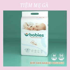 Bỉm dán Babies Orgianic NB76/S66/M56/L46