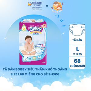Tã giấy siêu mỏng Bobby L68