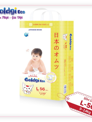 Bỉm dán Goldgi Size L56 (9-14KG)