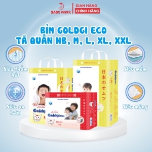 Bỉm dán GOLDGI Size M 66 miếng cho trẻ từ 6-11kg