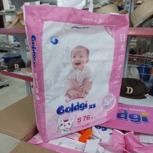 Bỉm dán GOLDGI  Size S 84 miếng cho trẻ từ 4-8kg