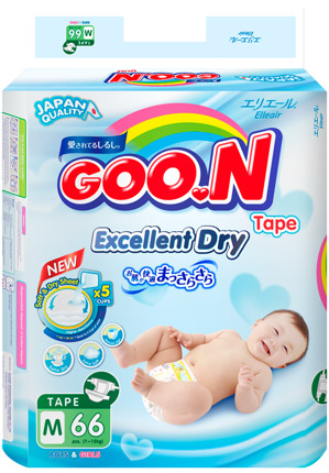 Tã giấy Goo.n M66 (dành cho trẻ từ 9-11kg)