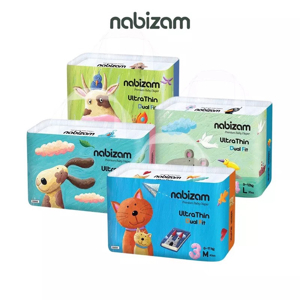 Bỉm dán Nabizam Ultrathin S44/M40/L36/XL32/XXL20