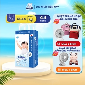 Bỉm Goldgi XL44 tã quần (12-17 kg)