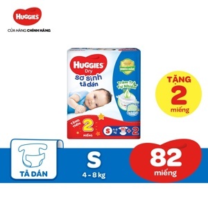 Tã dán Huggies Dry M80 (dành cho trẻ từ 5-10kg)