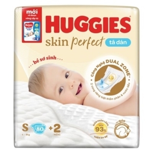 Tã dán Huggies Dry M80 (dành cho trẻ từ 5-10kg)