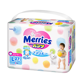 Tã quần Merries L27 (dành cho trẻ từ 9-14kg)