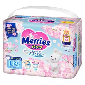 Tã quần Merries L27 (dành cho trẻ từ 9-14kg)