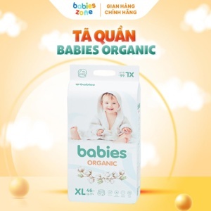 Bỉm quần Babies Orgianic M54/L50/XL46/XXL40/XXXL38