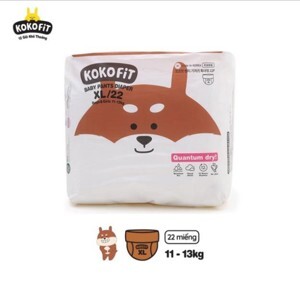 Bỉm quần Kokofit XL22 - size XL, 22 miếng (dành cho bé từ 11 - 13kg)