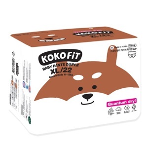 Bỉm quần Kokofit XL22 - size XL, 22 miếng (dành cho bé từ 11 - 13kg)