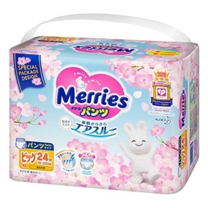 Tã quần Merries XL24 (dành cho trẻ từ 12-22kg)