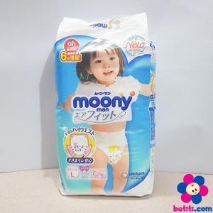 Bỉm quần MOONY L48 L50 size L bịch 48-50 miếng cho bé trai từ 9-14kg