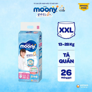 Tã quần Moony XXL26 (dành cho bé gái từ 13-25kg)