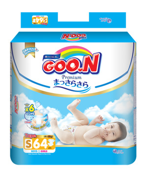 Bỉm - Tã dán Goon Premium S64 - 64 miếng (Cho bé 4 - 8kg)