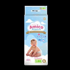 Bỉm - Tã quần Amico size L 44 + 6 miếng (Cho bé 9 - 14kg)