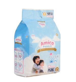 Bỉm - Tã quần Amico size XXL 26 + 2 miếng (Cho bé ≥15kg)