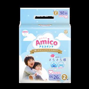 Bỉm - Tã quần Amico size XXL 26 + 2 miếng (Cho bé ≥15kg)