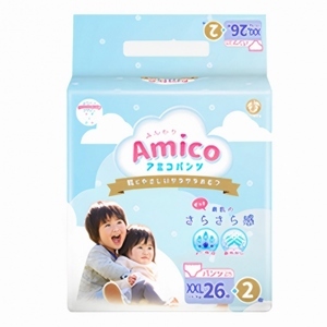 Bỉm - Tã quần Amico size XXL 26 + 2 miếng (Cho bé ≥15kg)