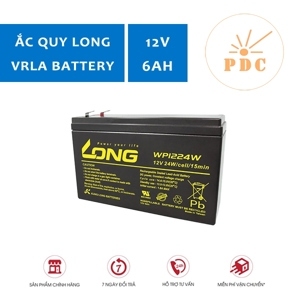 Bình ắc quy kín khí Long 12V-6Ah SLIM (WP1224W)