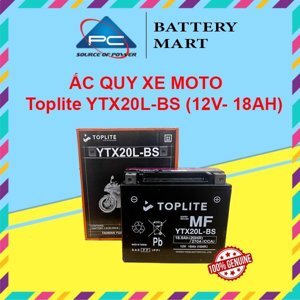 Bình ắc quy xe máy Toplite YTX20L-BS